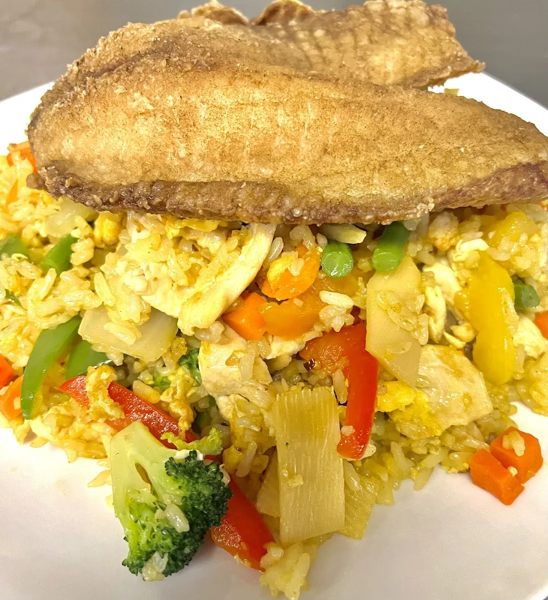 Fried Tilapia at Polly's Thai Food, Lawton OK
