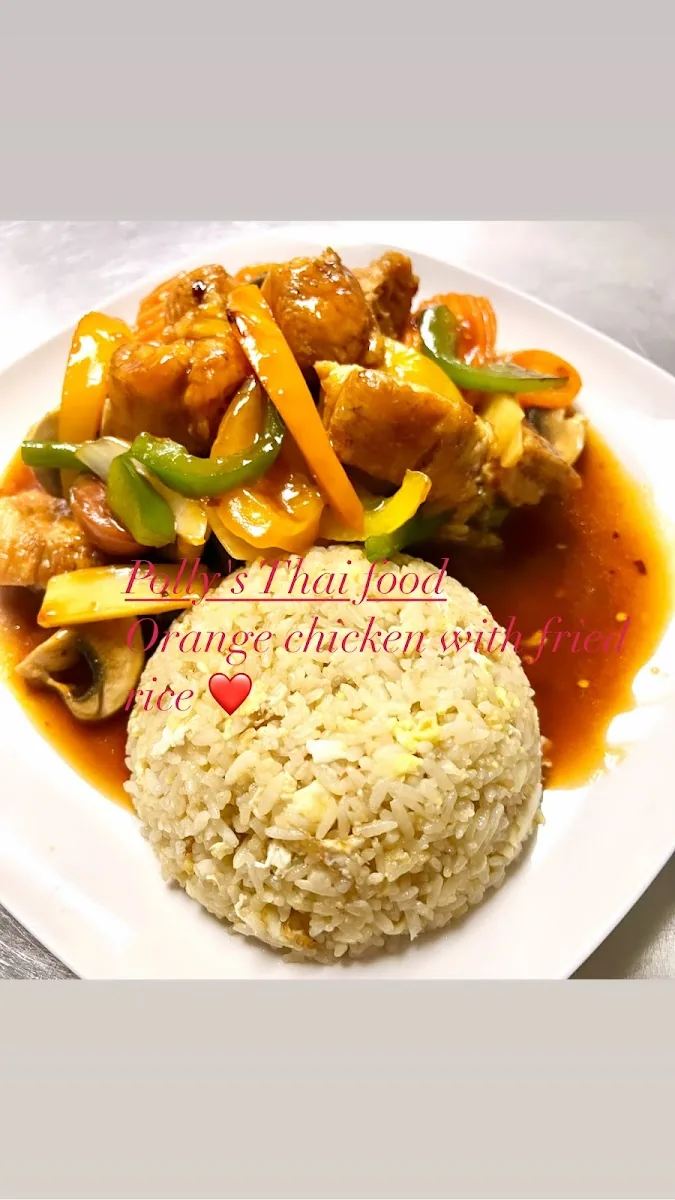 Orange Chicken at Polly's Thai Food, Lawton OK