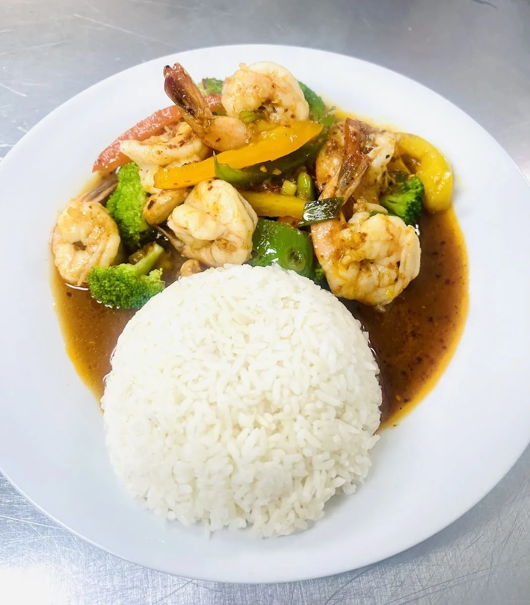 Spicy Shrimp at Polly's Thai Food, Lawton OK
