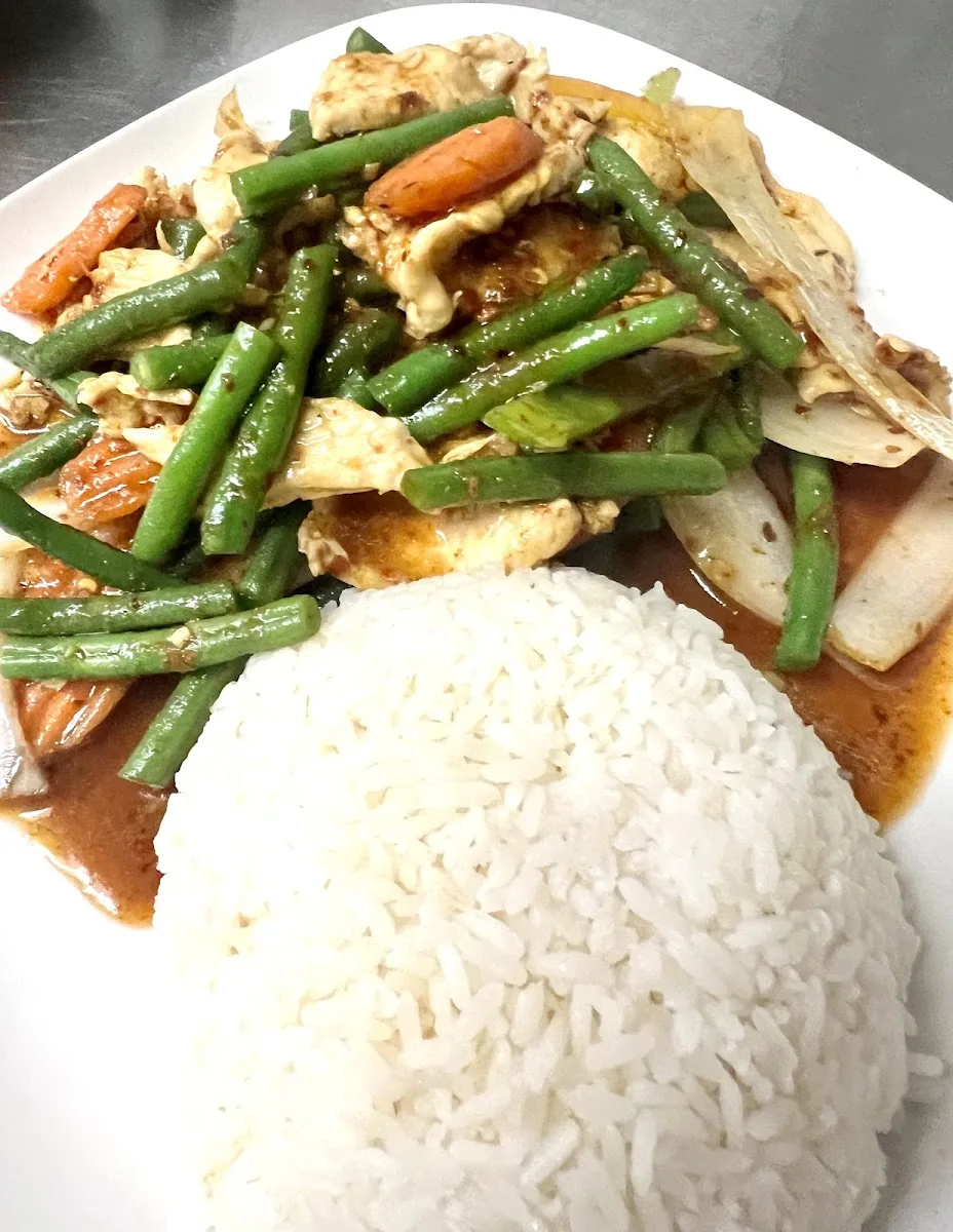 Spicy String Beans at Polly's Thai Food, Lawton OK