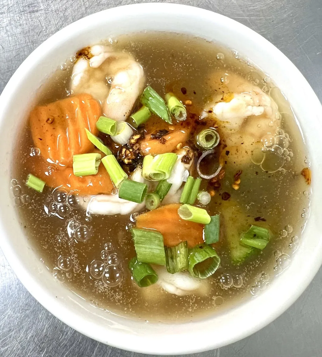 Tom Yum Soup at Polly's Thai Food, Lawton OK